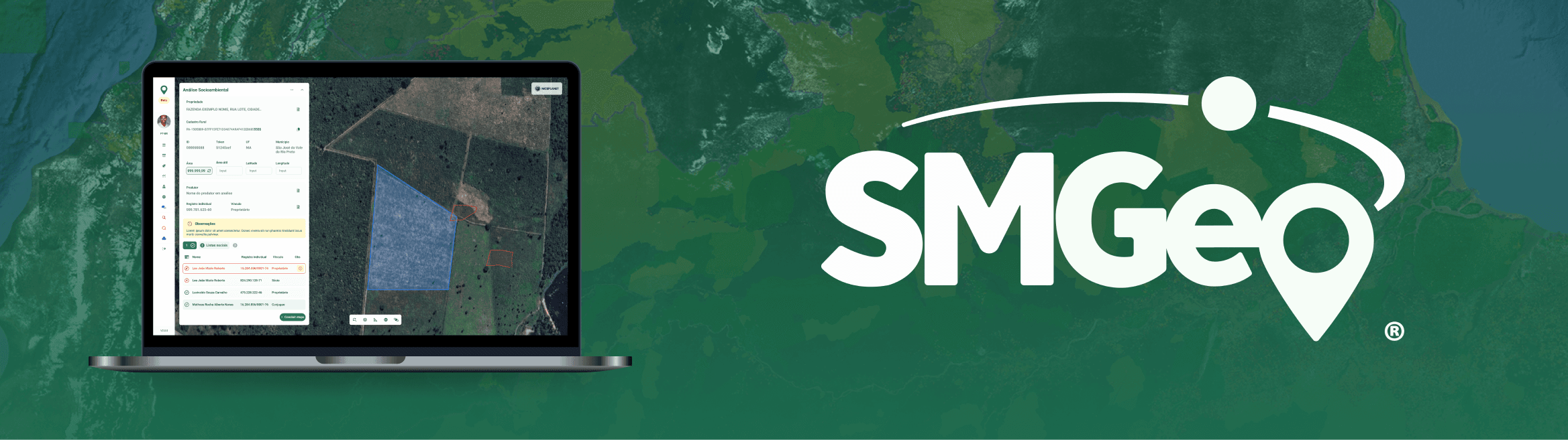 SMGeo - Sistema de Monitoramento Geográfico